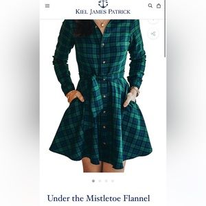 KJP Under the Mistletoe Flannel Dress size m